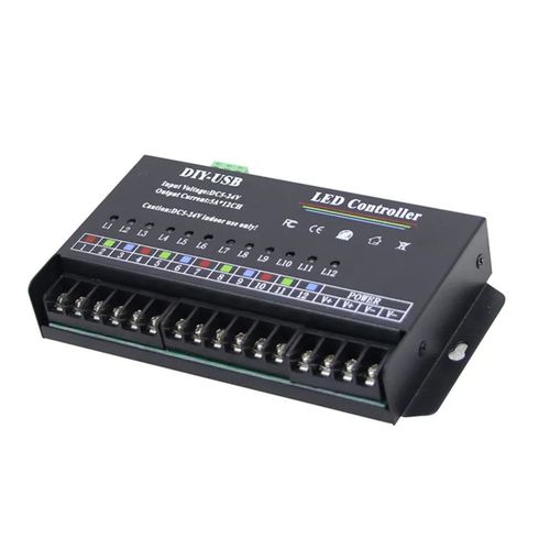 Contrleur de programmation autonome  monter soi-mme, 12 voies, USB LED RGB pour Module de bande 3528 5050