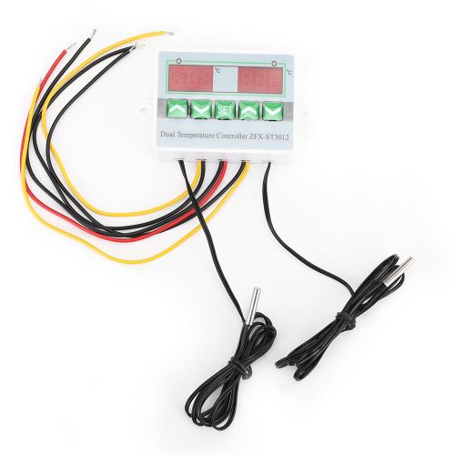 Controleur De Temperature Numerique Intelligent Zfx-St3012, Double Affichage, Thermostat Electrique Pour Micro-Ordinateur (12 V)