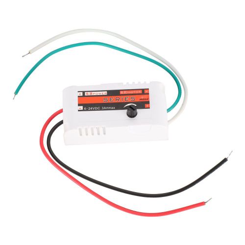 Controleur De Vitesse De Moteur Micro Pwm Dc, Regulateur Universel Dc 6-28 V 3 A, Boitier En Plastique