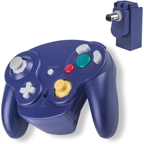 Contrleur Gamecube Sans Fil, Pour Ngc - Wii - Gamecube Avec Adaptateur Rcepteur Pour Wii U Gamecube - Bleu