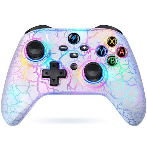 Contrleur Q214 - Manette De Jeu Sans Fil 2.4 Ghz Pour Nintendo Switch Oled/Lite/Android/Ios/Pc, Contrleur De Jeu Bluetooth, Joystick, 9 Rvb