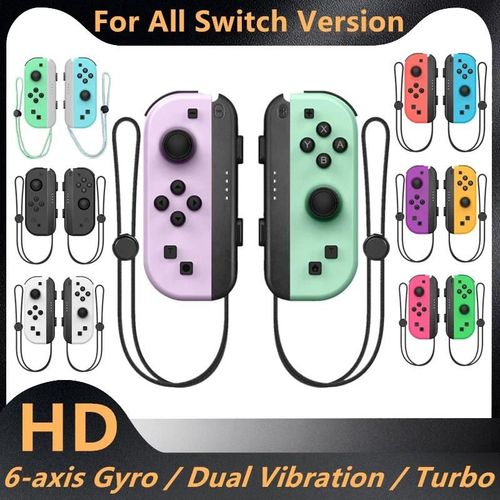 Contrleur Sans Fil Pour Nintendo Switch Ns/Oled/Lite Manette De Jeu Manette Double Vibration Turbo Tlcommande 6 Axes Gyro L/R Joypad 106