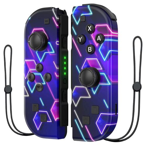 Contrleur Sans Fil Pour Nintendo Switch/Oled/Lite Joycons, Accessoires De Jeu Avec Gyroscope Turbo  6 Axes, Rveil Par Vibration, Bluetooth E08-03-234