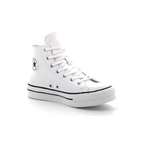 Converse - Chaussures  Plateforme Montante En Cuir Pour Enfant Chuck Taylor All Star Lift Platform Leather - Blanc - 39