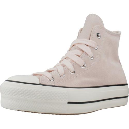 Converse Chuck Taylor All Star Lift Plataform Suede Colour Rose - 36