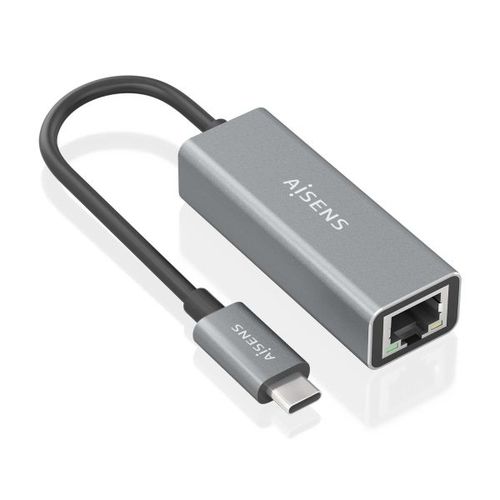 CONVERSOR AISENS USB3.1 GEN1 USB-C A ETHERNET GIGABIT GRIS 15CM