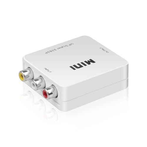 Convertisseur AV vers HDMI 1080P HD RCA vers HDMI, adaptateur AV2HDMI AV/CVSB vers HDMI, commutateur AV vers HDMI, adaptateur HD-MI-Bcanc