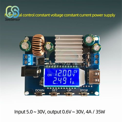 Convertisseur Dc 0.6-30v,4a,Affichage Lcd,Module D'alimentation Rglable,Panneau De Module Rglable