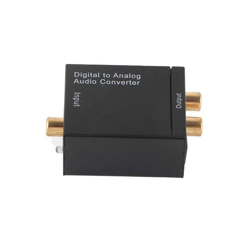 Convertisseur numrique-analogique Dcodeur DAC avec entres Toslink et coaxiales vers sorties analogiques 2RCA Noir Cble USB hte Cble  fibre optique