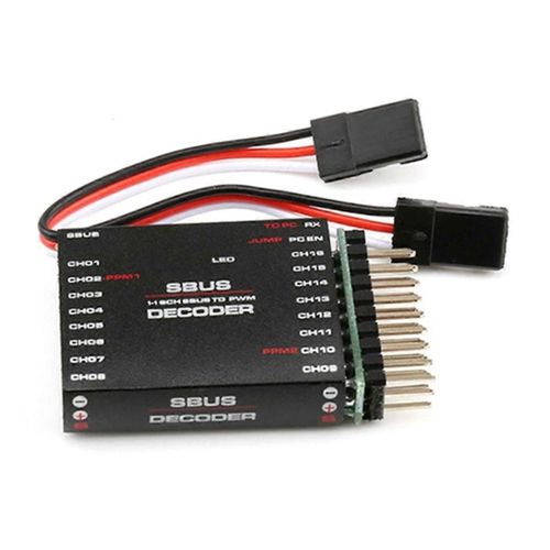 Convertisseur Sbus Vers Pwm 16ch Dcodeurs Sbus Vers Pwm/Ppm Conversion Bidirectionnelle De La Prise En Charge Ppm Pour Les Signaux Sbus Orange Futaba