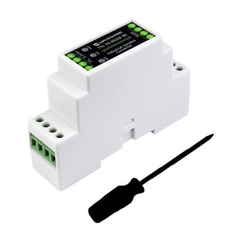 Convertisseur srie TTL vers RS232 Convertisseur isol galvanique  montage sur rail 3,3-5 V Niveau de signal Protection multi-isolation