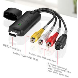 Convertisseur VHS vers numérique Convertisseur vidéo USB 2.0 Carte de capture audio VHS Box