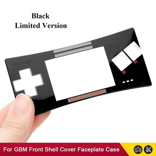 Convient Pour Coque Avant Noire De Remplacement Pour Console Nintendo Game Boy Micro tui De Protection Pour Console Gbm Version Limite