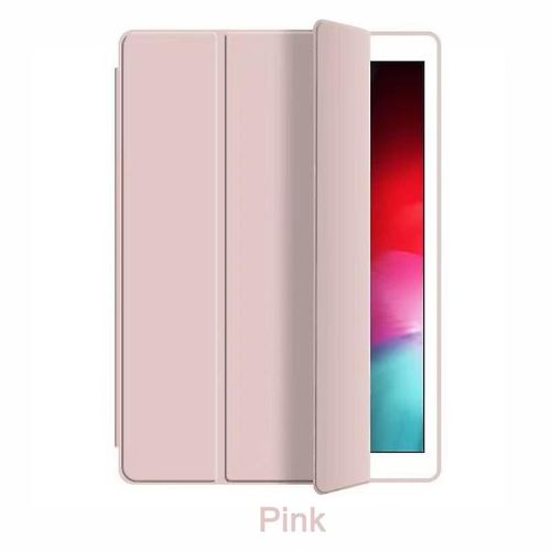 Convient Pour tui En Cuir Pour Ipad Pro 9.7 A1673 A1674 A1675 10.2 Smart Cover Funda Pour Ipad Air 2 9.7 Air 3 10.5 tuis En Silicone Tpu Magntique Ipad Air 3 Pro 10.5 Rose