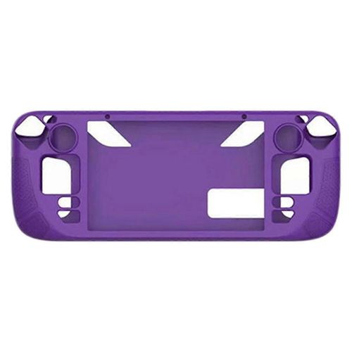 Convient Pour L'tui En Silicone De Console De Jeu Steamdeck Oled,tui De Protection En Silicone Tout Compris Portable Avec Support,Violet