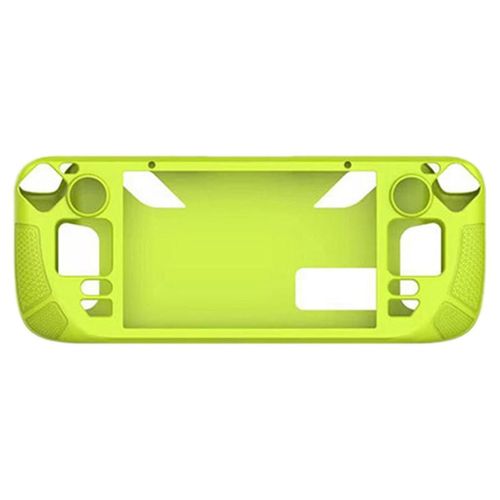 Convient Pour Ltui En Silicone De Console De Jeu Steamdeck Oled, tui De Protection En Silicone Tout Compris Portable Avec Support, Jaune