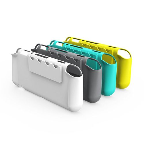 Convient Pour Nintendo Switch Lite Etui Pour Console Switch Tpu Mini Console De Jeu 2pcs (Sarcelle + Blanc Translucide)