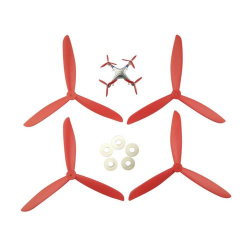 Convient Pour Sima X8c X8g X8w X8hc X8hw Accessoires D'avion A Quatre Axes Mise A Niveau Hlice Rouge Lame De Vent