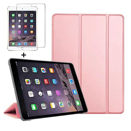 Convient Pour Smart Cover Pour Ipad Mini4 5 6 7,9 Pouces tui En Cuir Pu Ultra Mince + Coque Arrire Transparente Pc Pour Apple Ipad Mini 6 5 4 3 2 1 Ipad Mini 5 2019 Verre Or Rose
