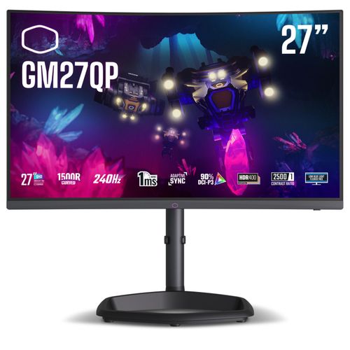 COOLER MASTER GM27QP 27' CURVE QHD/240Hz/VA/1ms/HDR/Adapt Sync