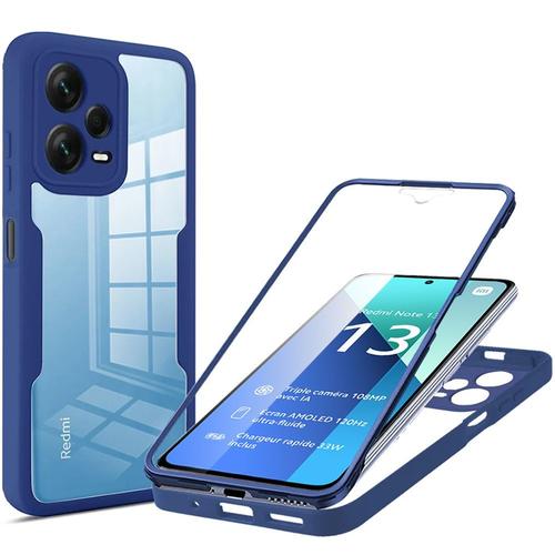 Coque 360 Pour Xiaomi Redmi Note 13 4g (Pas Pour 5g) Protection Intgrale Anti-Rayures Bleu Marine - E.F.Connection