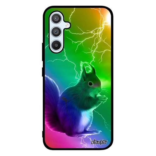 Coque A54 Silicone Ecureuil Animaux Foret Caoutchouc Multicolore Arc En Ciel Design Etui Personnalis Made In France Samsung Galaxy