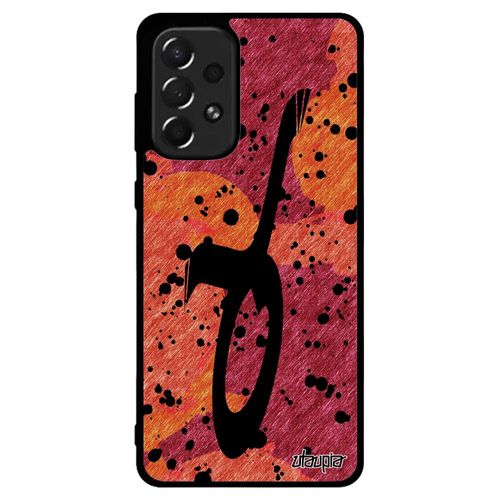 Coque A73 Silicone Signe Du Zodiaque Taureau Rouge Peinture Telephone Fille Pas Cher Smartphone Etui Astrologique Tpu Samsung Galaxy