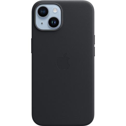 Apple - Coque De Protection Pour Tlphone Portable - Compatibilit Avec Magsafe - Cuir - Noir Minuit - Pour Iphone 14