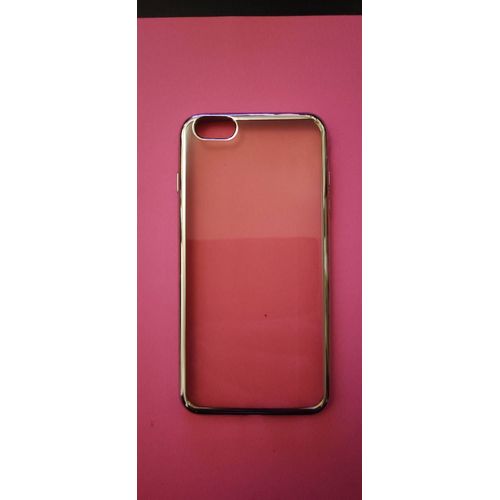 Coque Arrire En Silicone Transparente Avec Bord Dor Iphone 7/8