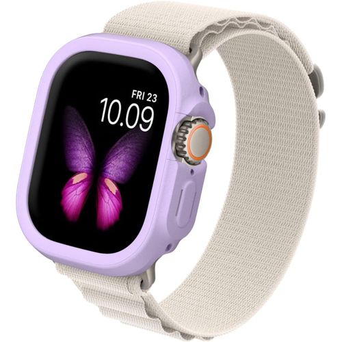 Coque Bumper Compatible Avec Apple Watch Ultra/Ultra2 [49 Mm] | Crashguard Nx - Protection Fine, Personnalisable Avec Technologie D'absorption Des Chocs - Violet Lilas.[V1156]