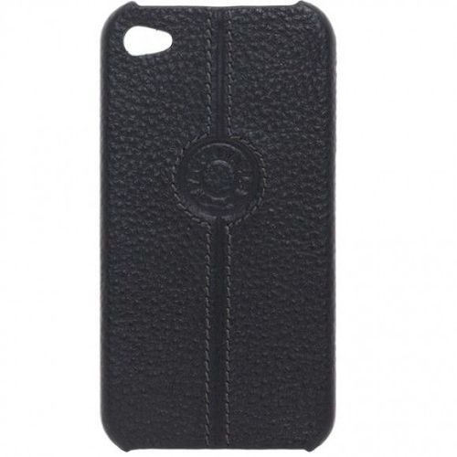 Coque Case Faconnable Iphone 4 4s Cuir Noir Rigide Souple (Tpu) Wallet