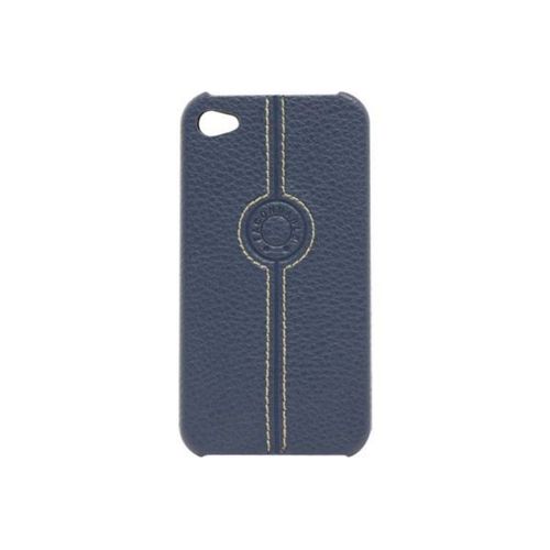 Coque Case Faconnable Iphone 4 4s Cuir Noir Rigide Souple (Tpu) Wallet