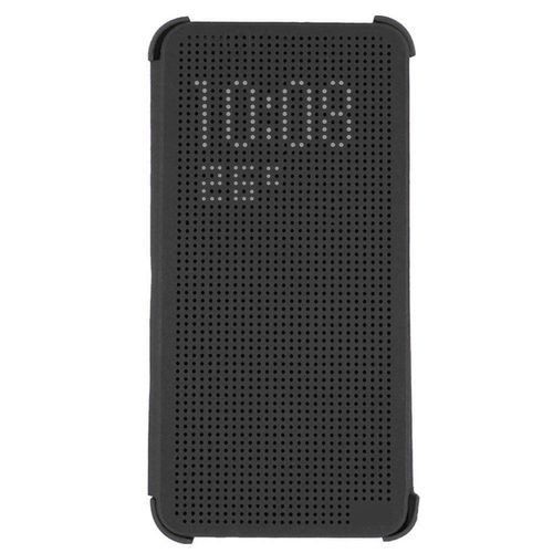 Coque Case Htc Desire 626 Dot View Noir Folio A Rabat Silicone Semi-Rigide (Tpu)