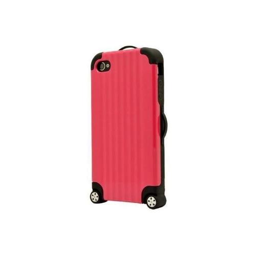 Coque Case Iphone 5 5s Se Valise Rouge Luggage Travel Silicone Rigide (Tpu)