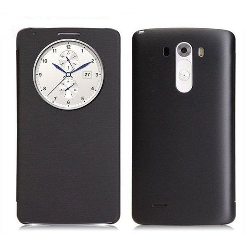 Coque Case Lg G3 Noir Black Quick Window Circle S View Etui A Rabat Folio
