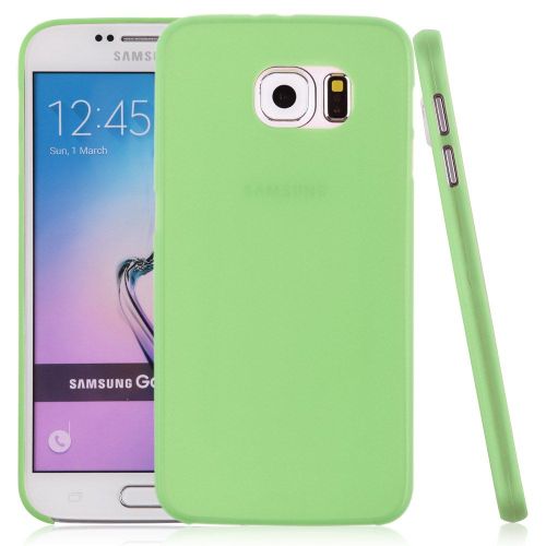 Coque Case Samsung Galaxy S6 Edge Plus Vert Ultra-Fine Silicone Souple (Tpu)