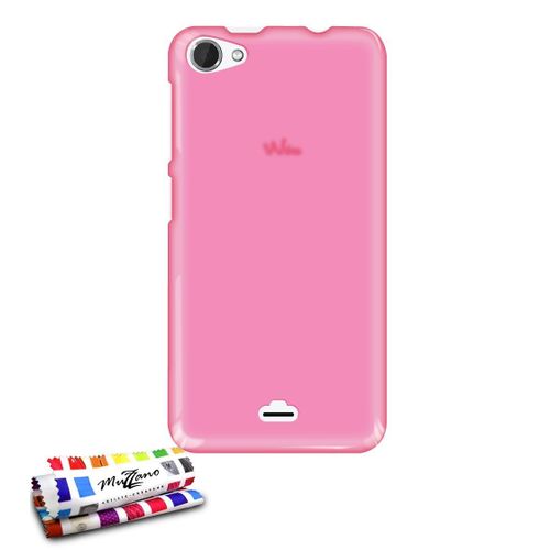 Coque Case Ultra-Slim Wiko Jimmy Rose Glossy Hybrid Silicone Souple (B10)