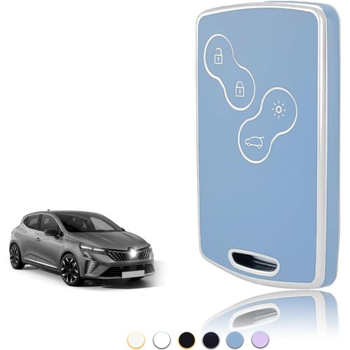 Coque Cl, Etui Cles tui Cls Carte Adapt Pour Renault Scenic Clio Laguna Megane Zoe Captur Duster Espace Fluence Koleos Kangoo Master, Couvre Clef Cache Cle Voiture Telcommande - Smart Key