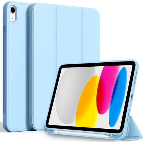 Coque Compatible Avec Ipad A16 11me 2025 11 Pouces/Ipad 10me Gnration 10,9 Pouces 2022 tui, Housse De Protection Ultra Fin Housse En Tpu Pour Ipad 11e 2025 / 10e 2022, Bleu Clair