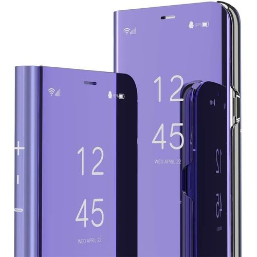 Coque Compatible Avec Oneplus 9 Pro, Miroir Smart View Makeup Etui Stand Protecteur Housse Coque Etui  Rabat Coque Pour Oneplus 9 Pro. Flip Mirror: Purple Qh
