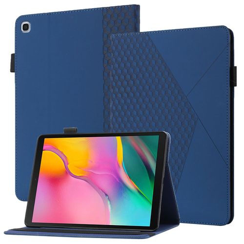 Coque Compatible Avec Samsung Tab A 10.1(2019) Sm-T510,tui En Cuir For Tablette  Rabat For Samsung Tab A 10.1(2019) Sm-T510,Avec Support Et Carte De Slot,Bleu Fonc