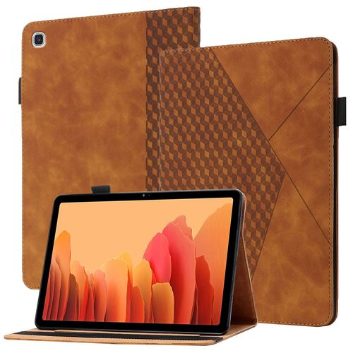 Coque Compatible Avec Samsung Tab A7 10.4 (2020) Sm-T500 T505,tui En Cuir For Tablette  Rabat For Samsung Tab A7 10.4 (2020) Sm-T500 T505,Avec Support Et Carte De Slot,Marron