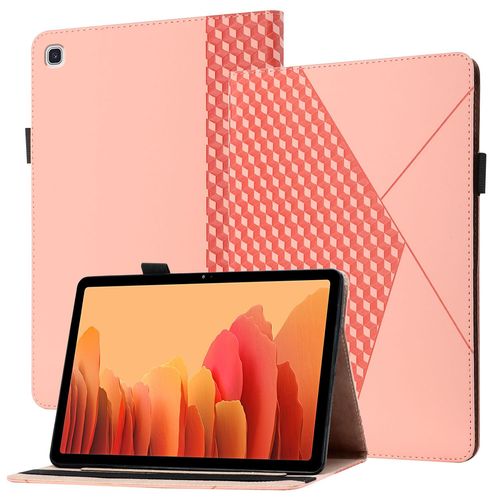 Coque Compatible Avec Samsung Tab A7 10.4 (2020) Sm-T500 T505,tui En Cuir For Tablette  Rabat For Samsung Tab A7 10.4 (2020) Sm-T500 T505,Avec Support Et Carte De Slot,Rose