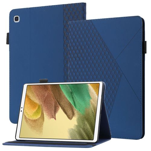 Coque Compatible Avec Samsung Tab A7 Lite 8.7 Sm-T220 T225,tui En Cuir For Tablette  Rabat For Samsung Tab A7 Lite 8.7 Sm-T220 T225,Avec Support Et Carte De Slot,Bleu Fonc