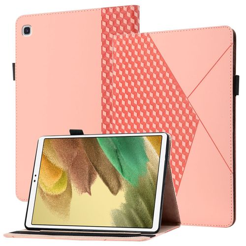 Coque Compatible Avec Samsung Tab A7 Lite 8.7 Sm-T220 T225,tui En Cuir For Tablette  Rabat For Samsung Tab A7 Lite 8.7 Sm-T220 T225,Avec Support Et Carte De Slot,Rose