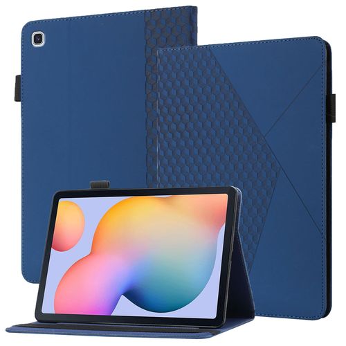 Coque Compatible Avec Samsung Tab S6 Lite Sm-P610 T615,tui En Cuir For Tablette  Rabat For Samsung Tab S6 Lite Sm-P610 T615,Avec Support Et Carte De Slot,Bleu Fonc