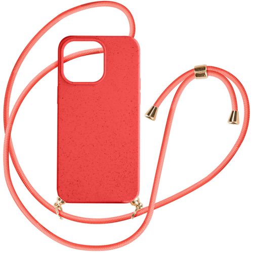 Coque Cordon Pour Iphone 15 Pro Max Silicone Recyclable Classic Case Bio Rouge
