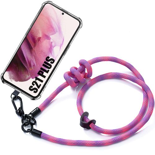 Coque Cordon Pour Samsung Galaxy S21+ / S21 Plus Protection Antichoc Avec Cordon Dtachable Rose - E.F.Connection