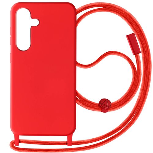 Coque Cordon Semi-Rigide Pour Samsung S24 Plus Et S25 Plus Rouge