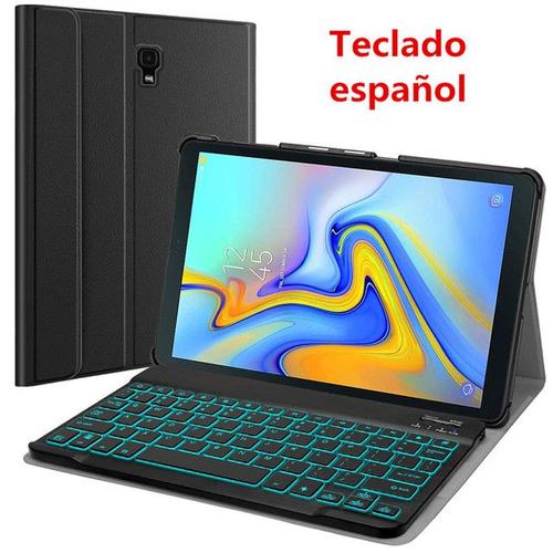 Coque de clavier rtro-clair espagnol et russe pour Samsung Galaxy Tab A 10.5 -T590 -T595 T590 T595 tui en cuir Funda Capa